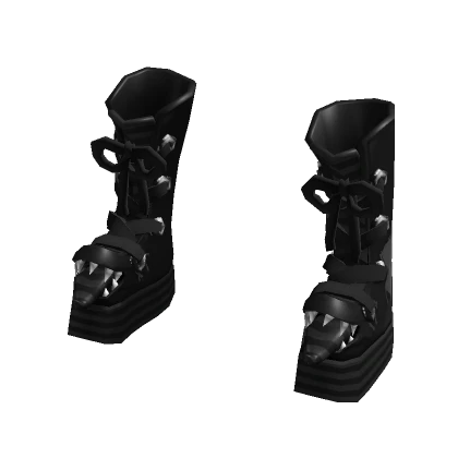 Monster Shoes Grayscale