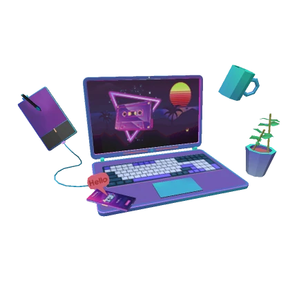 Digital Artist (synthwave) Front