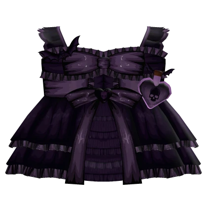 ♡ ⋮ Spooky Lil' Witch Dress In Purple