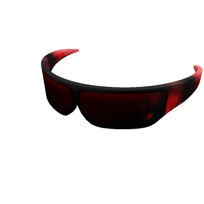 Black and red evil shades