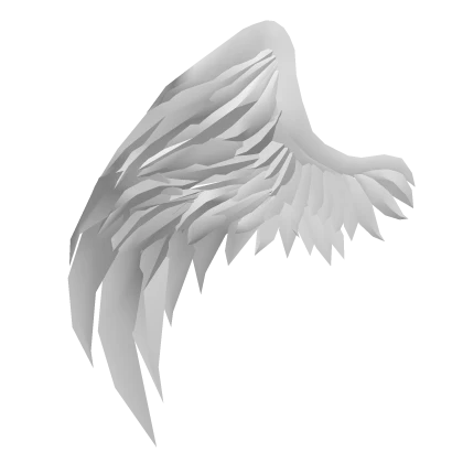 Right White Half Angel Wing