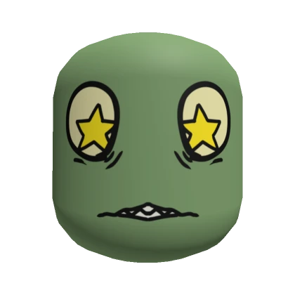 Star Zombie Eyes Face [Moss Green]