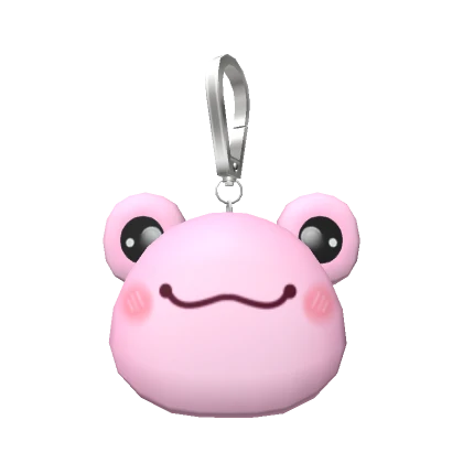 Pink Frog Keychain