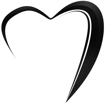 Black Ahoge Hair Cowlick Extension