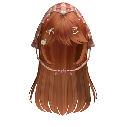 ♡ Ginger Long Hair & Mori kei Igari Bandana 