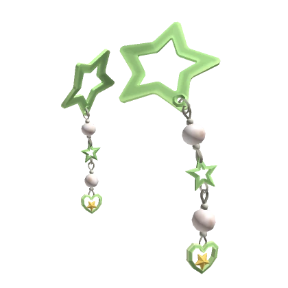 Green Charm Starclips