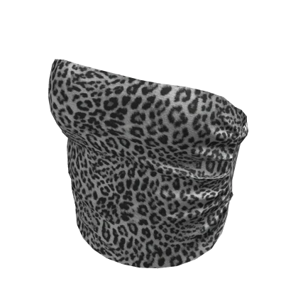 white leopard folded top