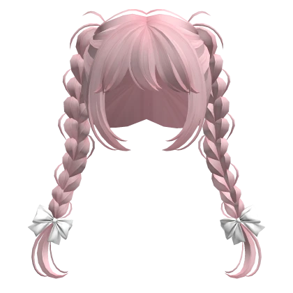 High Braided Pigtails(Pink)
