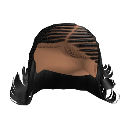 Flipped Ends Braided Bob [Black]