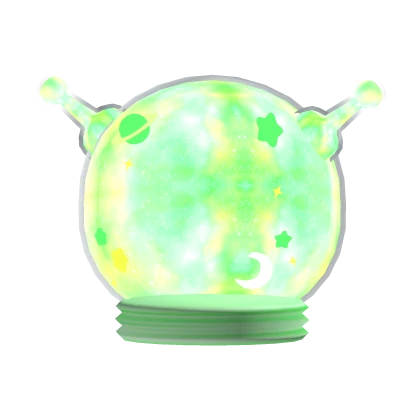 ♡ Cute Galactic Space Astronaut Helmet Green Glow