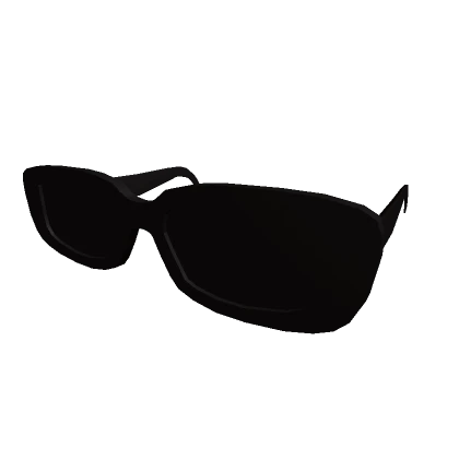 Rounded Y2K Black Glasses