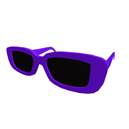 Rounded Y2K Purple Glasses