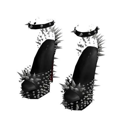 ♰ Y2K Spiky Studded Pumps (IT-Girl)