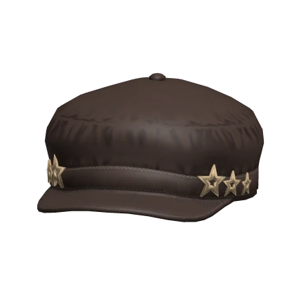 Y2K Beret Cap Brown