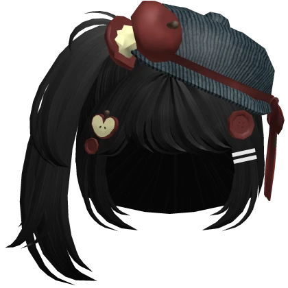 igari harajuku mori kei denim apple hat hair black