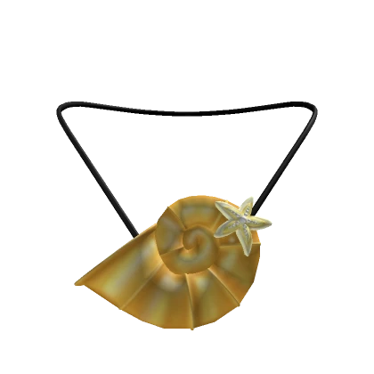 Golden Mermaid Shell Necklace