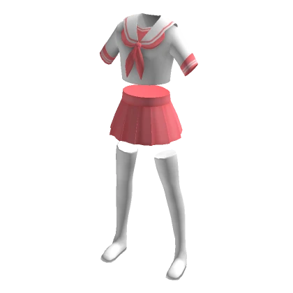 Pink Anime School Uniform w/ Socks