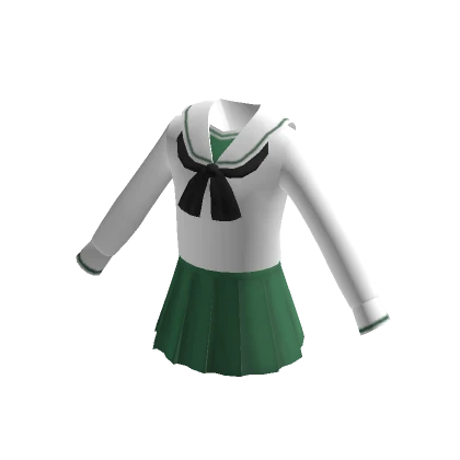 Green Anime School Uniform II