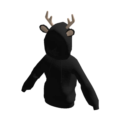 Deer Hoodie - Black