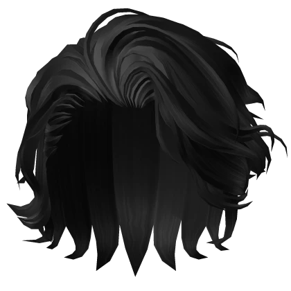 Wavy Anime Fancy Hair  - Black
