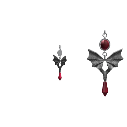 Bat Blood Earrings