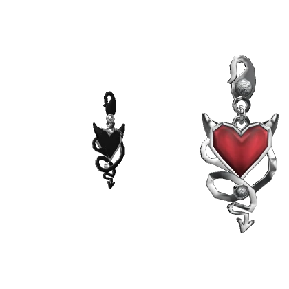 Vampire's Heart Earrings