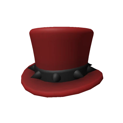 Red Spikey Top Hat