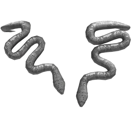 Metal Torso Slithering Snakes In Silver