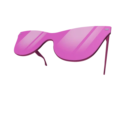 pink sunglasses on head