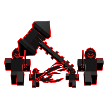 Red Cartoony Hammer Combo