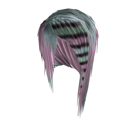 Sideswept Scene Hair (Pastel Pink/Green)