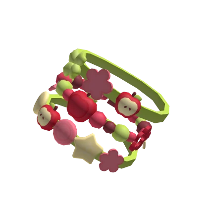cute igari twee mori kei apple chunky bracelets