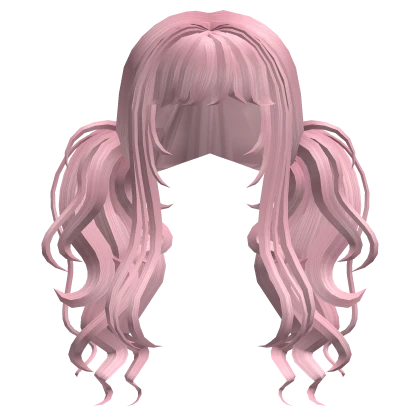 Wavy Lush Messy Cute Anime Pigtails Pink