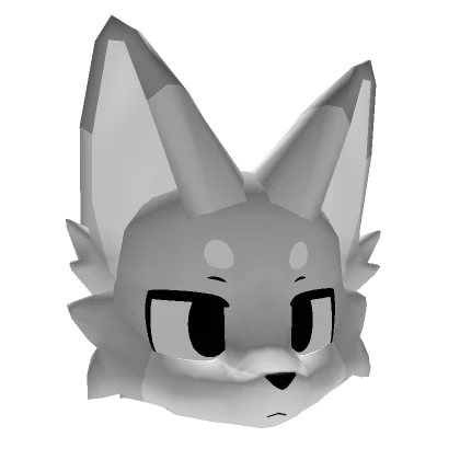 White Kemono Fox (Dark Eyes)