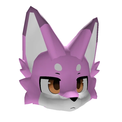 Pink Kemono Fox (Colored Eyes)