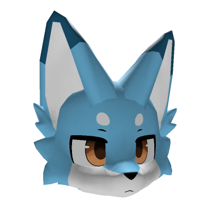 Light Blue Kemono Fox (Colored Eyes)