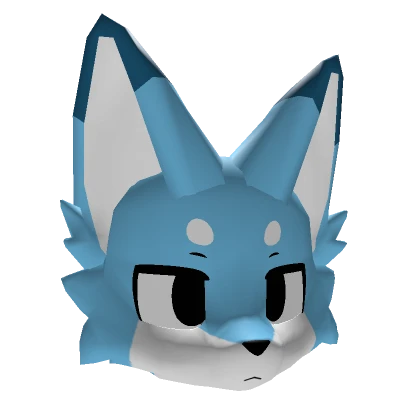 Light Blue Kemono Fox (Dark Eyes)