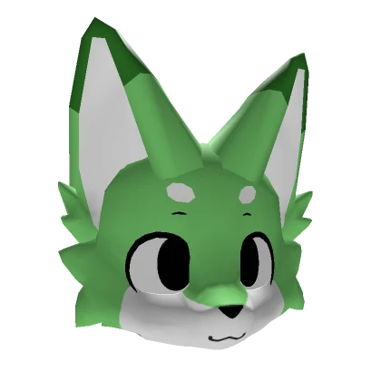 Green Happy Kemono Fox (Raised Eyebrow)