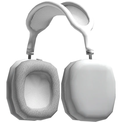 Headphones White Basic Trendy Simple Y2K Shiny