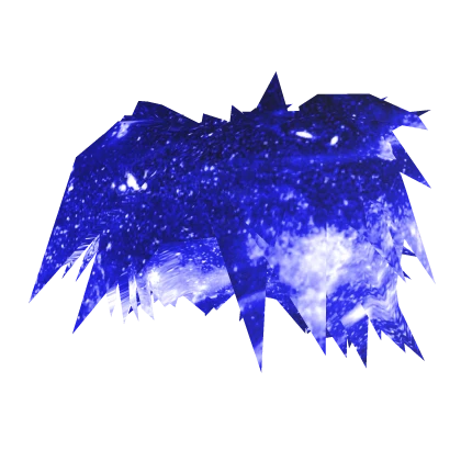 Blue Galaxy Space Scene Hair