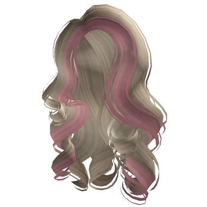 Long Lush Curls in Blonde Pink