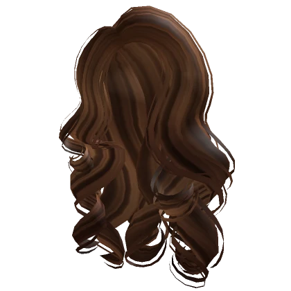 Long Lush Curls in Brown Streaks