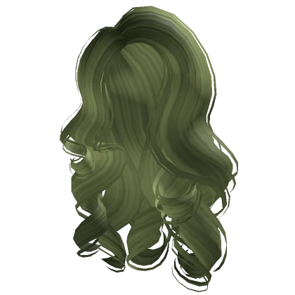 Long Lush Curls in Green