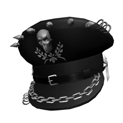 Black Goth Captain Hat