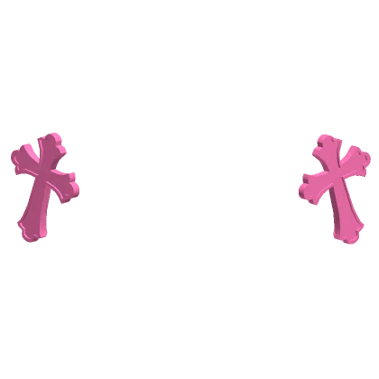 Hot Pink Cross Hair Clips