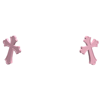 Pink Cross Hair Clips 