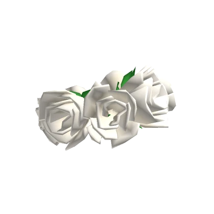 Rose Flower Bracelet - White