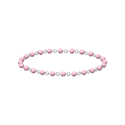 Pink Pearl Chain Necklace 3.0