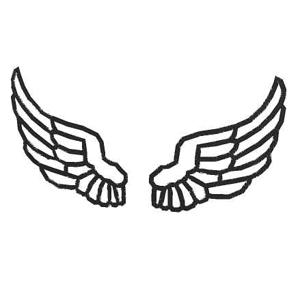 Black Glitch Wings