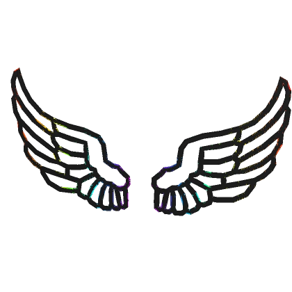 Rainbow Glitch Wings